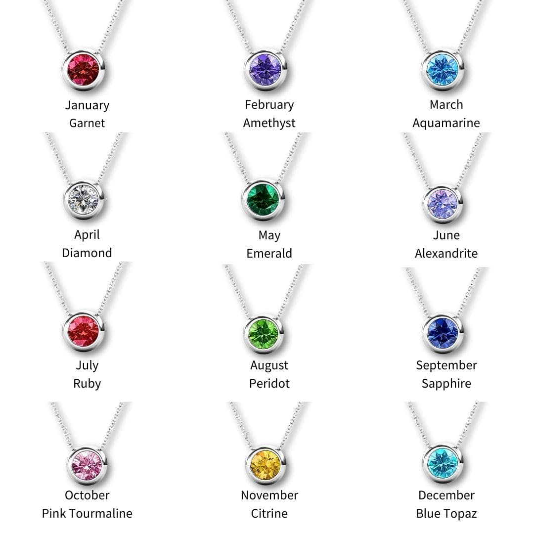 April Birthstone, Diamond, Swarovski Elements Solitaire Necklace - Chakra Energy Co