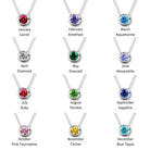 April Birthstone, Diamond, Swarovski Elements Solitaire Necklace - Chakra Energy Co