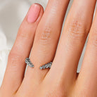 Aura Band Stacking Ring in Silver or Rose Gold - Chakra Energy Co