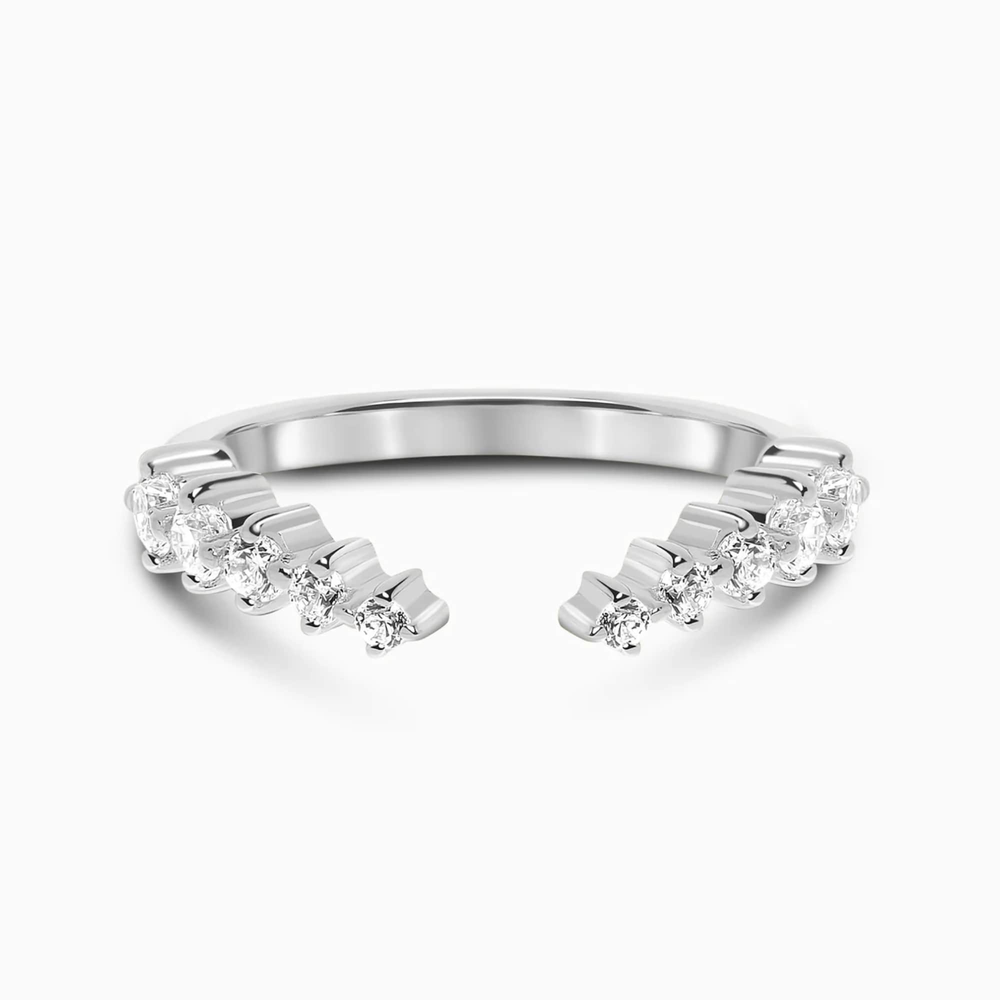 Aura Band Stacking Ring in Silver or Rose Gold - Chakra Energy Co