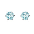 Breathe | Dainty Studs with Sky Blue Topaz - Chakra Energy Co