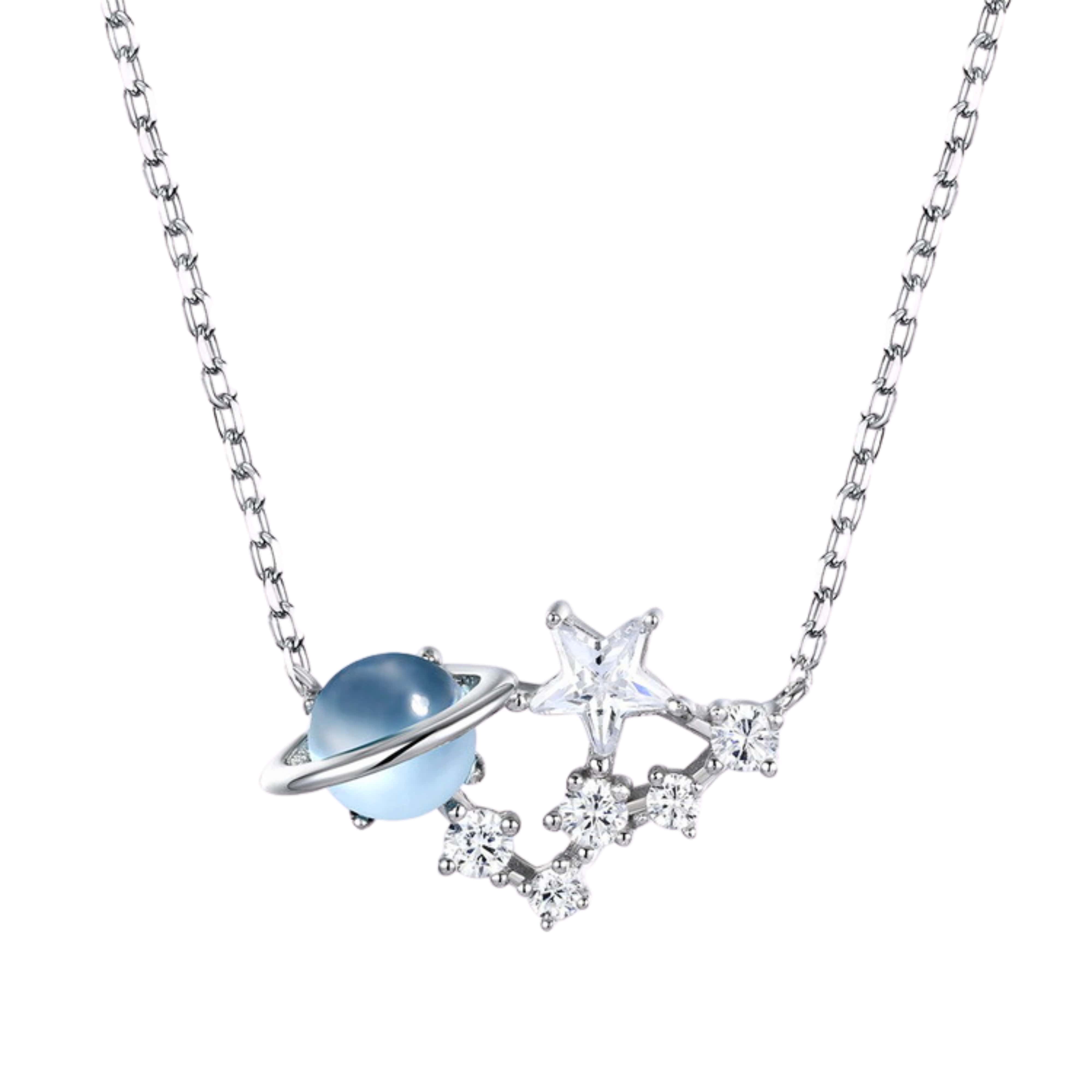 Celestial | Stars Sky Blue Topaz Necklace - Chakra Energy Co